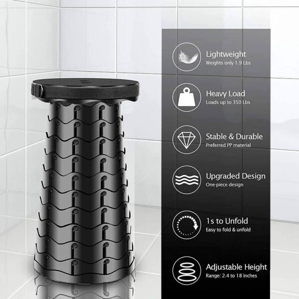 2023 Upgraded Retractable Folding Stool - Image 2