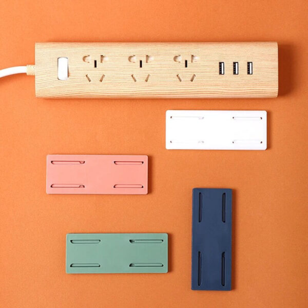 Adhesive Punch-Free Socket Holder (10Pcs/Pack) - Image 8